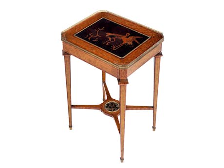 Kleiner Tisch im Louis XVI-Stil mit Chinoiserie